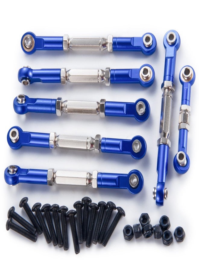 WEFEINO 7PCS Aluminum Adjustable Turnbuckles Camber Links Upgrade Parts for Tra-xxas 1/10 Slash 4X4 2WD Hoss Rustler VXL Stampede RC Truck Car - Image 1